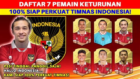 daftar pemain keturunan indonesia 2023